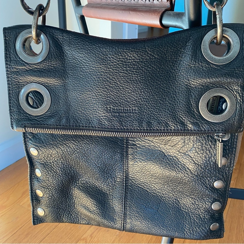 Hammitt Black Leather crossbody reversible Bag - Picture 2 of 11